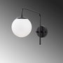 Opviq Lámpara de pared Blanco y Negro